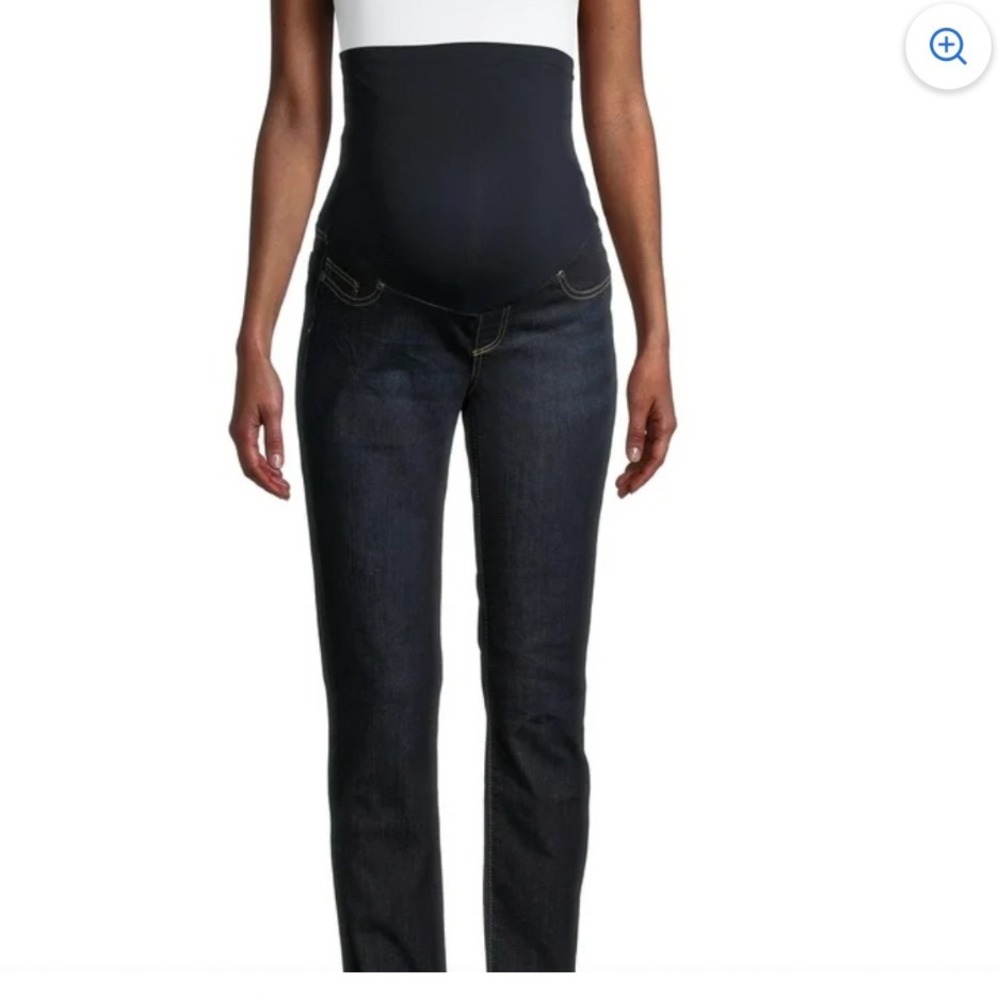 Planet Motherhood Maternity Jeans Dark Wash Stretch Belly Panel Bootcut Size M